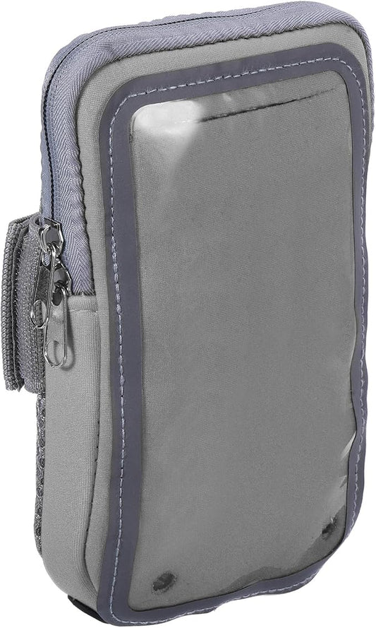 PATIKIL Phone Arm Bands for Running, Running Phone Holder Carrier Armband Cell Phone Holder for Runners, Gray