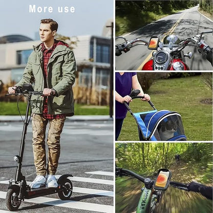 WOLFILIST Bike Phone Holder EVA Waterproof Bike Front Frame Bag Top Tube Bike Bag Bicycle Phone Mount Cycling Pouch with Rain Cover Bike Accessories Gifts for Cyclists Men