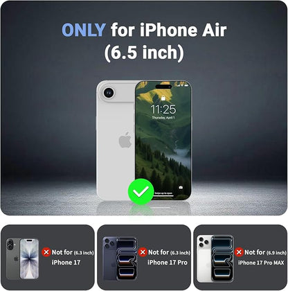 jaroco Magnetic for iPhone Air Case, [Compatible with MagSafe][Military Grade Drop Protection][Heavy Duty Protection][Non-Slip][Shockproof] 2-Layer Durable Bumper Phone Case 6.5''-Army Green