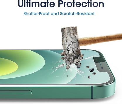 amFilm OneTouch Tempered Glass Screen Protector for iPhone 12 Mini (5.4", 2020) with Easy Installation Kit(2-Pack)