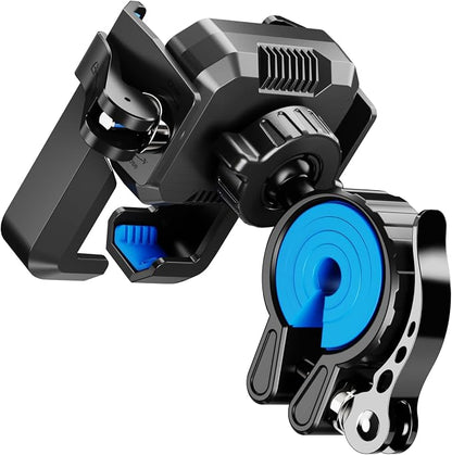 RESPECTED BRO Motorcycle-Phone-Mount & Bike Phone Holder - Durable Phone Holder for Bike and Motorcycle, Bicycle Phone Mount, Fits All Smartphones (Blue)