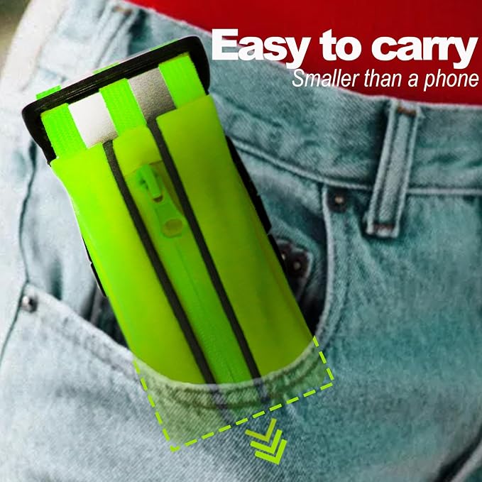 Running Belt Running Phone Belt for Women and Men Phone Holder Runners Pouch Waist Belt Reflective Runners Belt Money Belt Exercise Waist for Workout Jogging Running Gear Accessories (Green）