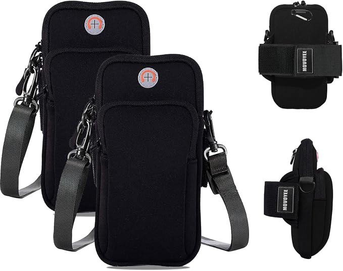 Phone Holder for Running Armband,2Pack Cell Phone Purse Small Crossbody Bags for Women Men Kids,iPhone 11 12 13 14 15 16 17 Pro Max Xs Xr X 8 Plus Mini Galaxy Ultra S26 Note Pouch Arm Bands