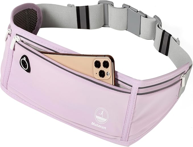 Slim Running Belt Fanny Packs for Women, Waist Pack Money Belt Phone Holder for Running