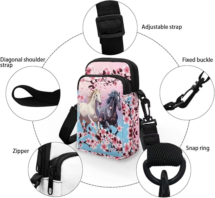 DISNIMO Small Crossbody Bags for Women Trendy Cross Body Cell Phone Shoulder Bags Purses with Adjustable Strap