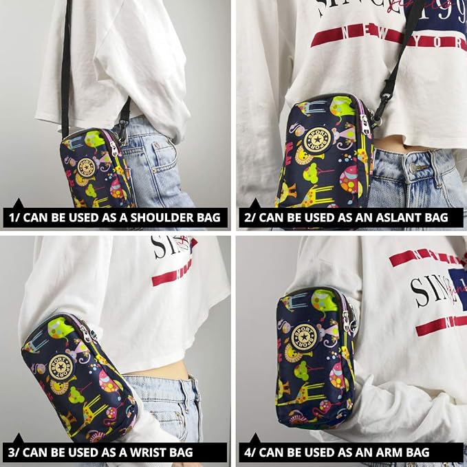 Small Cute Crossbody Shoulder Bags - Mini Wallet Purse Tote for Phone Money Keys Cosmetic Cards Women Girls Walking Travel