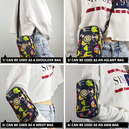 Small Cute Crossbody Shoulder Bags - Mini Wallet Purse Tote for Phone Money Keys Cosmetic Cards Women Girls Walking Travel