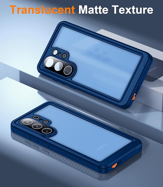 Temdan Designed for Samsung Galaxy S26 Ultra Case Waterproof, Built-in Lens & Screen Protector Military Grade Shockproof Dropproof IP68 Underwater Full Body Phone Case for Galaxy S26 Ultra 6.9"-Blue