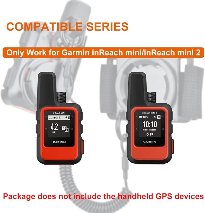 iGuerburn Backpack Tether for Garmin inReach MINI/inReach MINI 2 Handheld GPS - Garmin Backpack Mount Not for Other Models