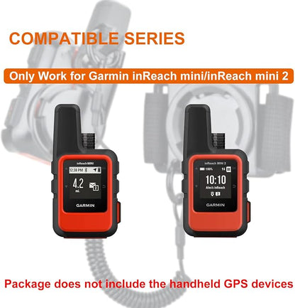 iGuerburn Backpack Tether for Garmin inReach MINI/inReach MINI 2 Handheld GPS - Garmin Backpack Mount Not for Other Models