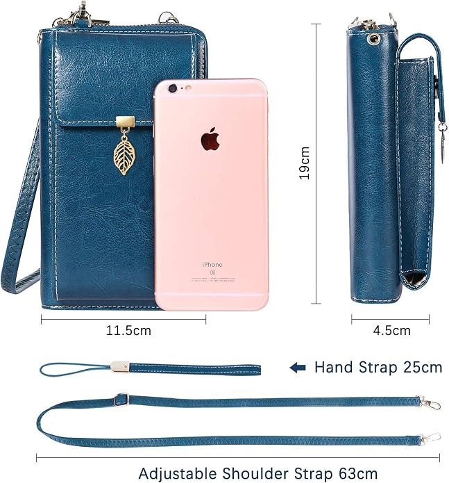 HUANLANG Small Crossbody Phone Bags for Women Leather Cell Phone Purse Wallet | Small, Cell Phone