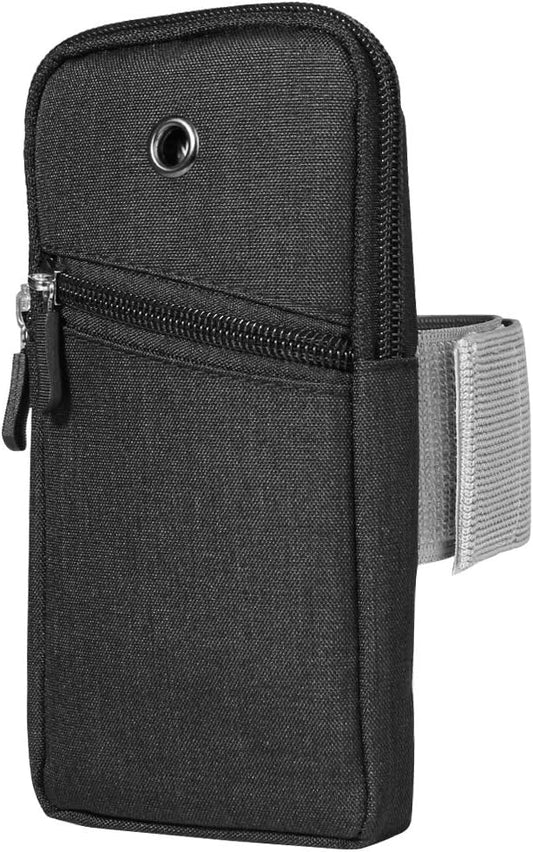 Running Armband Phone Holder Compatible for Apple iPhone 14 13 Pro Max/XS Max/XR / 14 8 7 6S Plus/BLU View 3 2 / Xiaomi 12 Pro / 12S Ultra/Redmi Note 11 10 Pro (Black)