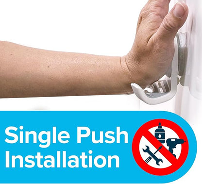 SlipX Solutions Power Lock Suction Cup Hook, Razor Holder & Phone Cradle (Perfect for Shower & Mirror, Holds 11 lbs, 2 Pack)