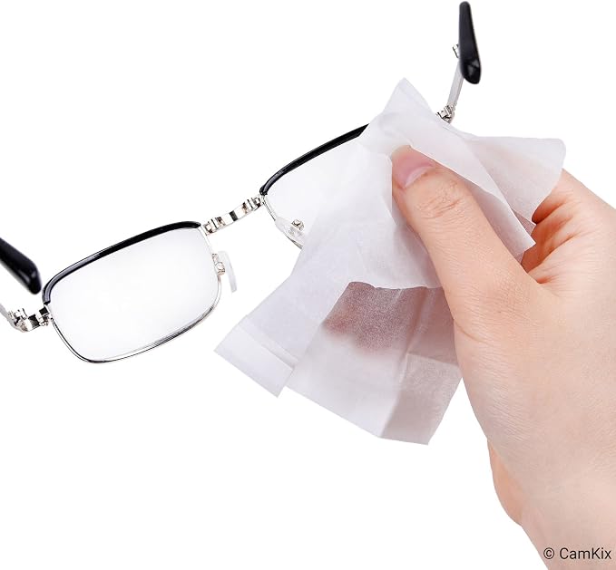 Lens and Screen Cleaning Kit - 2 Spray Bottles, 2 Microfiber Cloths (Size L + S), 50 Individually Wrapped Wet Tissues - for Eyeglasses, Sunglasses, Camera Lenses, Phone/Tablet Screens, etc.