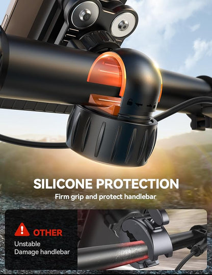 JOYROOM Anti-Shake Bike Phone Holder - 2026 Dual Vibration Dampener, Ultra Stable Motorcycle Phone Mount for iPhone & Android 4.7-7”, Handlebar Mount for Bicycle/Motorbike/Scooter, for GPS Navigation