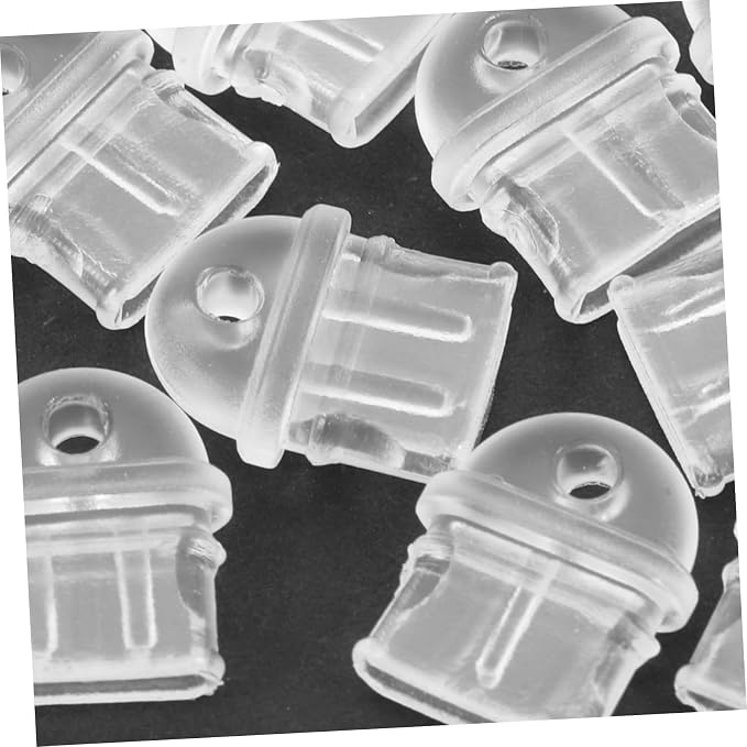 Housoutil 20pcs Type-c Charging Port Plugs Transparent Protective Plugs for Mobile Devices Easy to Use Carry Fluff from Entering Charging Ports