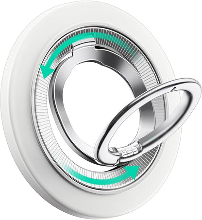 ESR for MagSafe Phone Grip, Dual-Side Magnetic Phone Grip,360° Adjustable Thin Magnetic Ring Holder Stand,for iPhone 17e/17-12, Samsung, All Phones, MagSafe Accessories (2 Metal Rings Included)