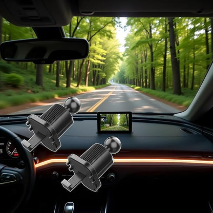 2Pcs Black Universal Air Vent Clip for Car Phone Mount Cellphone Holder Vent Grip W Joint Ball Dia- for Most Car Bracket Universal Air Vent Clip for Phone Cellphone Holder Grip (17mm)