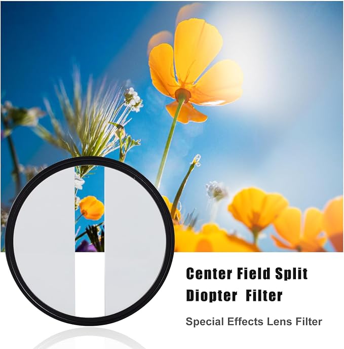 GREEN.L 58mm Center Field Split Diopter Effect Filter