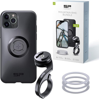 SP CONNECT Mountain Bike Bundle | SPC+ | Compatible with iPhone 11 Pro/XS/X | Mountain Bike Phone Holder | Bike Phone Mount | Bicycle Accessories and Bike Phone Holder | Cell Phone Holder