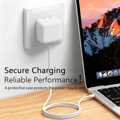 40W Soft Silicone Charger Sleeve Case Protective Cover for Apple 40W Power Adapter & 60W Max Charger, with iPhone 17/16/15, MacBook Air 13/13.6/15, Apple Watch Accessories. White