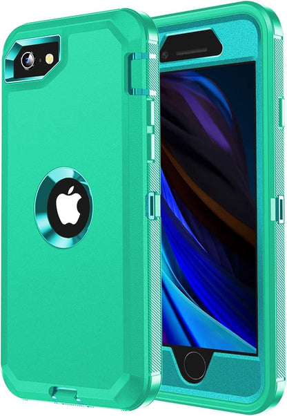 jaroco Finger Sleeves for iPhone SE Case, 0.15mm Superconducting Nanofibers, Smooth Feel, Anti-Sweat with Non-Slip Removable Heavy Duty Full Body Phone Case-Green