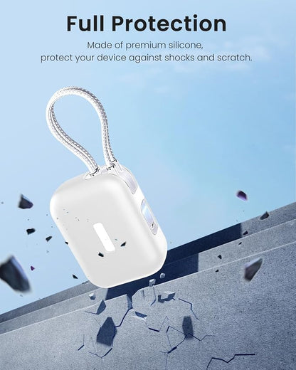Silicone Case for TORRAS EasyGo Power Bank 45W 10000mAh,Full-Body Protective Cover for TORRAS Power Bank 45W,Precise Port Cutouts (Case Only) White