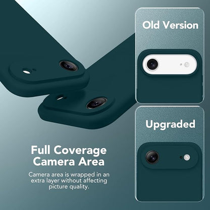 Magnetic for iPhone Air Case, Compatible with MagSafe, [Full Camera Protection][Screen Protector] Silicone Shockproof Protective Phone Case for iPhone 17 Air 6.5", Deep Blue