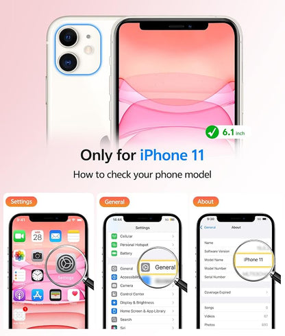 FNTCASE for iPhone 11 Case: [Compatible with Magsafe] Translucent Matte Magnetic Cases [Full Camera Protection] Military Grade Shockproof Protective Phone Cover - Light Pink