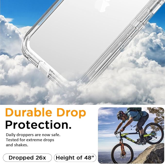 AICase for iPhone 15 Case Clear 3 in 1 Heavy Duty Drop Protection Full Body Rugged Shockproof/Dust Proof 3-Layer Military Protective Tough Durable Cover for iPhone 15 6.1"_1