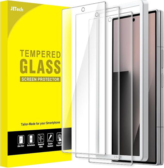 JETech Front Screen Protector for Samsung Galaxy Z Fold 7, 3-Pack | 9H Tempered Glass, HD Clear, Anti-Scratch Protection, Easy Installation Tool