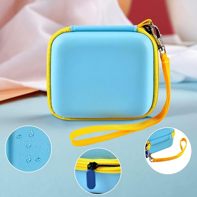 Travel Case for UCOMX for Nano/for Iseyyox/for LISEN/for RTOPS 3 in 1 Wireless Charger, Foldable Magnetic Charging Station Storage Holder Bag for Fast Charge Pad Cable and Adapter(2 Packs)