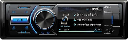 JVC - KD-X560BT - Digital Media Car & Marine Bluetooth Receiver iPhone/Android/USB/AUX Car Stereo with Rear Camera Input