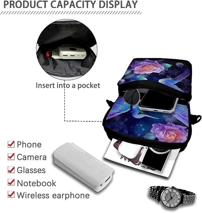 Men's Crossbody Bag, Small Cell Phone Wallet, Women's Shoulder Handbag, Travel Gym Bag