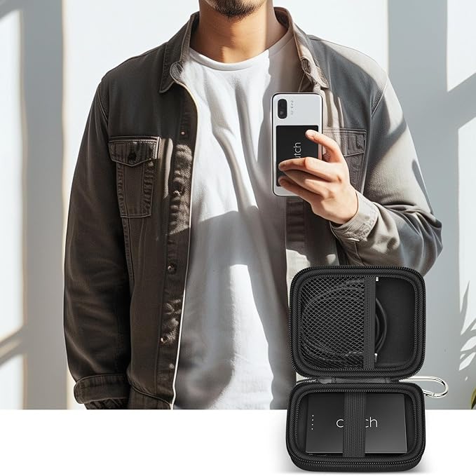 Portable Bank Charger Case for OHOVIV for SABANI for Charmast for VRURC for YILANS for CFIAI for LOVELEDI for RGVOTA for Miday for RONEGN for POIYTL for IAPOS Fast Charging Battery(Black)(2Packs)
