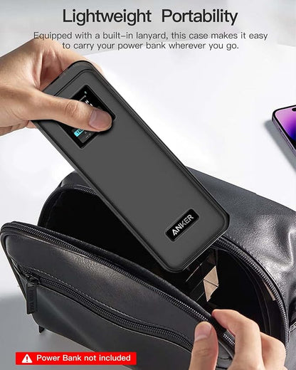 Case Cover for Anker Prime Power Bank 27,650mAh 250W, Full-Body Protective Cover for Anker Prime Power Bank,Drop-Proof,Scratch-Proof,Shock-Proof,Black