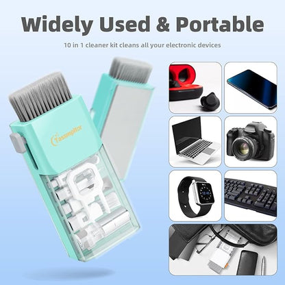 Laptop Cleaning Kit, All in 1 Keyboard Cleaning kit for MacBook iPad iPhone, Compact Keyboard Cleaner with Brush and Spray for Tablet, Airpods, Earbud, Computer Screen, PC Monitor