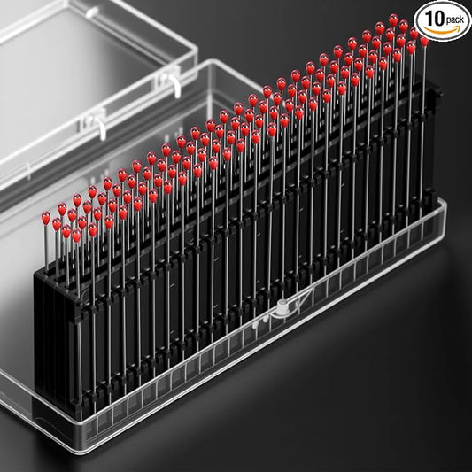 ESD Professional Stainless Steel Gel Swab Sticks for Cleaning Camera Lenses, sensors, PCB, SMT, semiconductors and Particularly Sensitive Electronics. (Red-100Packs, Electrostatic adsorption)