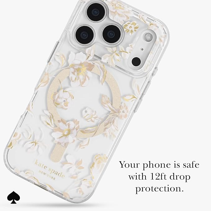 kate spade new york iPhone 17 Pro Case - Compatible with MagSafe - Designer Phone Case - Autumn Toile