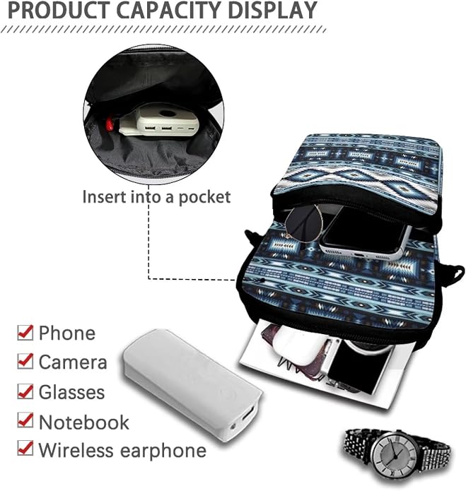 Men's Crossbody Bag, Small Cell Phone Wallet, Women's Shoulder Handbag, Travel Gym Bag