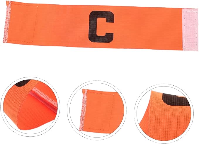 Football Accessories Arm Bands Soccer Captain Armband Adjustable C Armband Football Captain Arm Band for Team Sports (Random Letter Color) Football Accessories Arm Bands