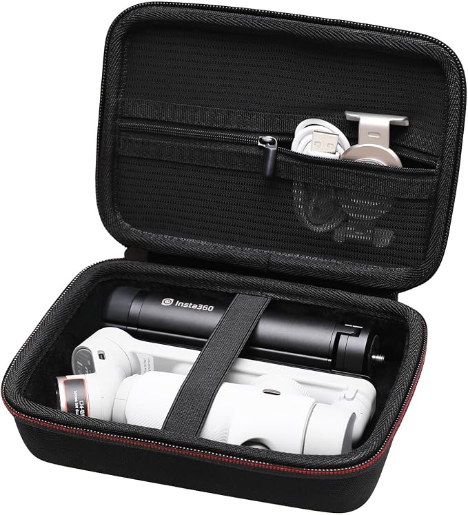 LTGEM Hard Travel Case Compatible with DJI Osmo Mobile SE/Osmo Mobile 7P/7/Osmo Mobile 6, Insta360 Flow/Flow Pro/Flow 2 Pro Foldable AI Phone Gimbal, hohem iSteady X3 SE Gimbal Stabilizer (Case Only)