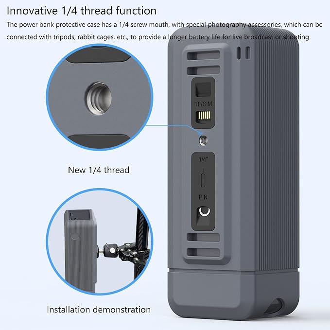 Energy Storage Devices Skin Sleeve Shockproof for 250W/200W External Battery Packs, Full Access Scratch Resistant Covers