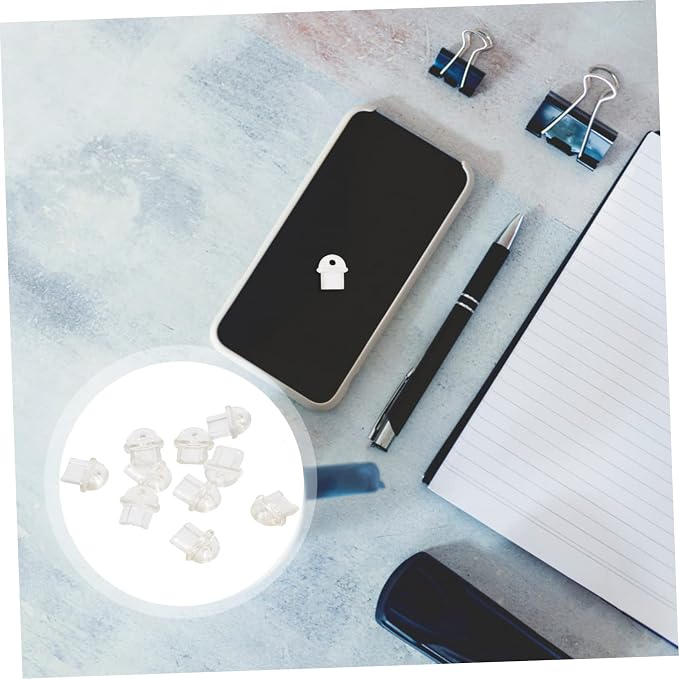 Housoutil 40pcs Plugs for Phone Charging Ports Transparent Stoppers Compatible with Android Devices Easy to Install and for USB Ports