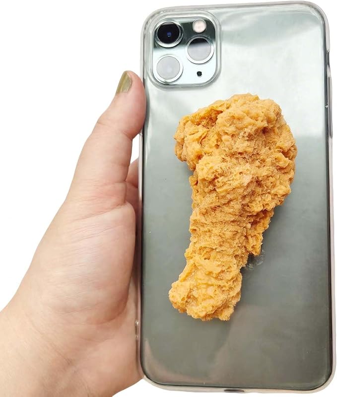 Cute Funny 3D Phone Case Cover for iPhone 13 Series,Super Vivid 3D Fried Chicken Leg Shape Soft TPU Protective Case Cover for iPhone 13/13 Pro/13 Pro Max/13 Mini (for iPhone 13 Mini-5.4’)