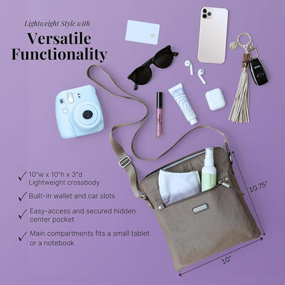 Baggallini womens Go Bagg With Rfid Phone Wristlet