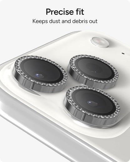 ZAGG iPhone Camera Lens Protector for iPhone 17/16/15 Pro and Pro Max Models - Diamond, Camera Ring, Maximum Impact & Scratch Protection, Anti-Reflective Technology, Smudge-Resistant, Glass Elite