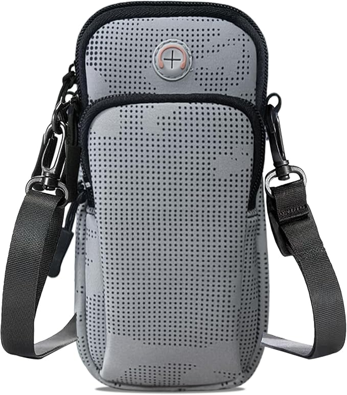 Phone Holder for Running Armband, Cell Phone Crossbody Bag for Women Men Kids iPhone Galaxy Smartphone Pouch Carrier Purse,Sports Arm Bags Band Sleeve Fit Walking Exercise Runners Gym Workout