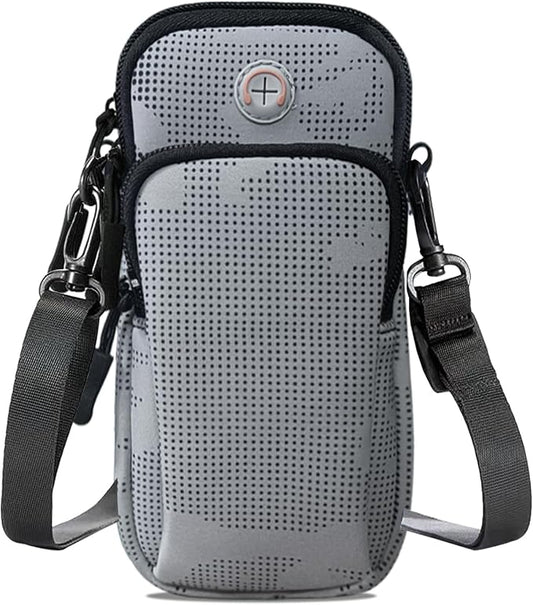 Phone Holder for Running Armband, Cell Phone Crossbody Bag for Women Men Kids iPhone Galaxy Smartphone Pouch Carrier Purse,Sports Arm Bags Band Sleeve Fit Walking Exercise Runners Gym Workout