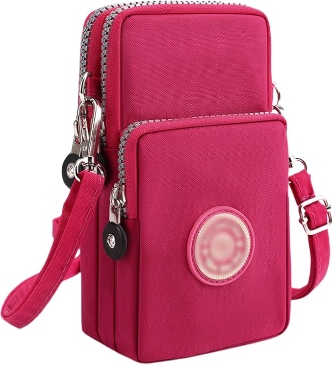 ZGMYC 3-Layers Cellphone Pouch Wristlet Purse Waterproof Sports Armband Shoulder Bag Wallet